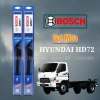 Gạt mưa xe tải Hyundai HD72 silicon lưỡi cao su mềm, sạch, bền, giá 290.500₫