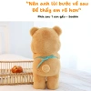 Gấu Bông Butter Bear Đeo Yếm Xanh - Teddy Biểu Cảm Đáng Yêu, Giá Ưu Đãi 165k 3