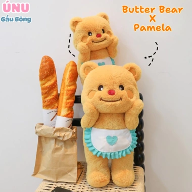 Gấu Bông Butter Bear Đeo Yếm Xanh - Teddy Biểu Cảm Đáng Yêu, Giá Ưu Đãi 165k 9 Gấu Bông Butter Bear Đeo Yếm Xanh - Teddy Biểu Cảm Đáng Yêu, Giá Ưu Đãi 165k 9