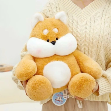 Gấu bông Cáo béo & Shiba Maru vàng 33cm - Lông mịn cao cấp, siêu cute, giảm còn 136k 2