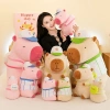 Gấu bông Capybara mẫu mới hottrend – màu hồng, trắng, xanh lá, đủ size, cao cấp 129k