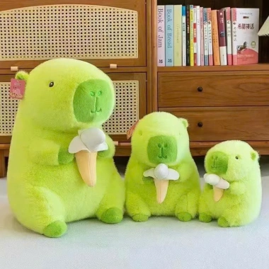 Gấu bông Capybara mẫu mới hottrend – màu hồng, trắng, xanh lá, đủ size, cao cấp 129k 28