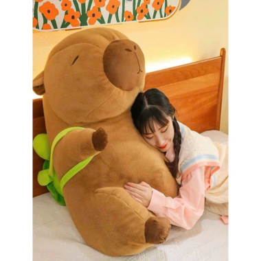 Gấu Bông Capybara Siêu To Khổng Lồ Thú Nhồi Bông Rùa, Mũi Rút Quà Tặng Cao Cấp 299k