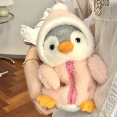 Gấu Bông Chim Cánh Cụt 25cm Áo Nỉ Mùa Đông Ấm Áp - Quảng Châu Giá 69.000đ