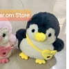 Gấu bông chim cánh cụt xanh nhạt, mũm mĩm, đeo túi tim - Giá 165.000đ 13