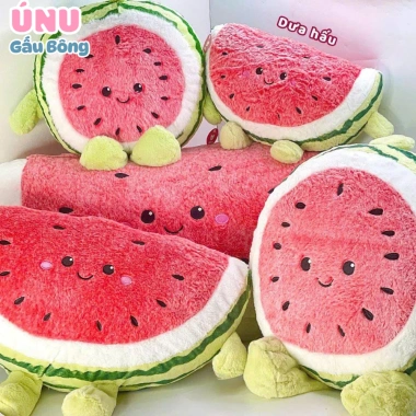 Gấu Bông Dưa Hấu Chạy Bộ Nhiều Size Nhập Khẩu Cao Cấp Bông Mềm Hạt Thêu Nổi Giá 89.000₫