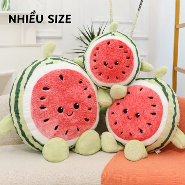 Gấu Bông Dưa Hấu Chạy Bộ Nhiều Size Nhập Khẩu Cao Cấp Bông Mềm Hạt Thêu Nổi Giá 89.000₫