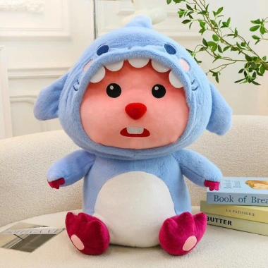 Gấu bông hải ly cá mập, hồng, gấu dâu, loopy cosplay – Giá 250k giảm từ 312.5k