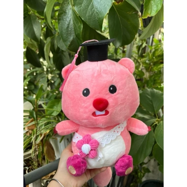 Gấu bông hải ly hồng Loopy 30cm kèm đèn và thiệp - Quà tặng tốt nghiệp cử nhân 10 Gấu bông hải ly hồng Loopy 30cm kèm đèn và thiệp - Quà tặng tốt nghiệp cử nhân 10