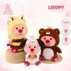 Gấu Bông Hải Ly Loopy Cún, Gấu Trúc Đội Mũ Pororo, Vải Mền Mịn To K3T1 - 219k