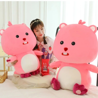 Gấu Bông Hải Ly Loopy Hồng 60cm - Đồ chơi siêu dễ thương, giảm giá 240k 3