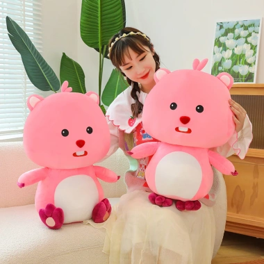 Gấu Bông Hải Ly Loopy Hồng 60cm - Đồ chơi siêu dễ thương, giảm giá 240k 5