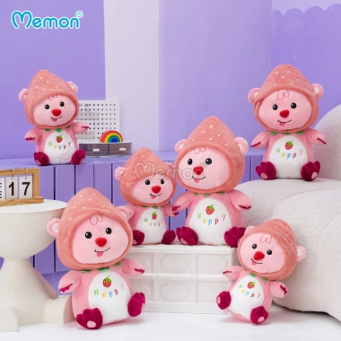 Gấu Bông Hải Lý Loopy Hồng Đáng Yêu Cao Cấp Memon Đội Mũ Trái Cây, Giá chỉ 198.000đ 2 Gấu Bông Hải Lý Loopy Hồng Đáng Yêu Cao Cấp Memon Đội Mũ Trái Cây, Giá chỉ 198.000đ 2