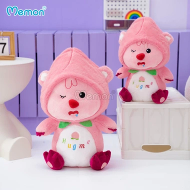 Gấu Bông Hải Lý Loopy Hồng Đáng Yêu Cao Cấp Memon Đội Mũ Trái Cây, Giá chỉ 198.000đ