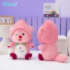 Gấu Bông Hải Lý Loopy Hồng Đáng Yêu Cao Cấp Memon Đội Mũ Trái Cây, Giá chỉ 198.000đ 8