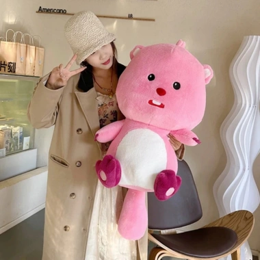 Gấu Bông Hải Lý Loopy Hồng Pororo - Thú Nhồi Bông Siêu Đáng Yêu, Nhập Khẩu 139k