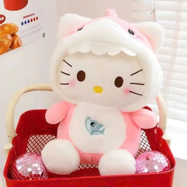Gấu Bông Hello Kitty Ôm Dâu Tím Đáng Yêu - Mềm Dễ Thương, Giá 69.000₫ Giảm Giá 8