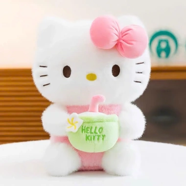 Gấu Bông Hello Kitty Ôm Dâu Tím Đáng Yêu - Mềm Dễ Thương, Giá 69.000₫ Giảm Giá 9
