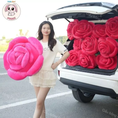 Gấu bông hoa hồng khổng lồ 80cm: Giá chỉ 59.000₫, giảm mạnh, quà tặng ngọt ngào 6