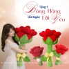 Gấu Bông Hoa Hồng Khổng Lồ Siêu Mềm Mịn - Tặng Người Yêu 8/3, Sinh Nhật