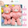 Gấu Bông Hồng Ôm Tim LOVE 1m Siêu Mềm - Gấu Teddy, Quà Sinh Nhật Valentine, 595k