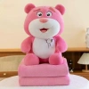 Gấu Bông Labubu Đeo Khăn kèm Chăn 2in1 ANVIHOME Em Bé Loopy Gấu Dâu Giá 250k 9