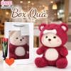 Gấu Bông Lena Cosplay Gấu Dâu Đỏ Hot - Tháo Rời Mũ, Giá Siêu Rẻ 79.000₫