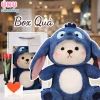 Gấu Bông Lena Stitch Xanh 30cm Tai Dài, Mũ Tháo Rời, Độ Mềm Mại Đáng Yêu – Giá Ưu Đãi