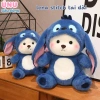 Gấu Bông Lena Stitch Xanh 30cm Tai Dài, Mũ Tháo Rời, Độ Mềm Mại Đáng Yêu – Giá Ưu Đãi 2