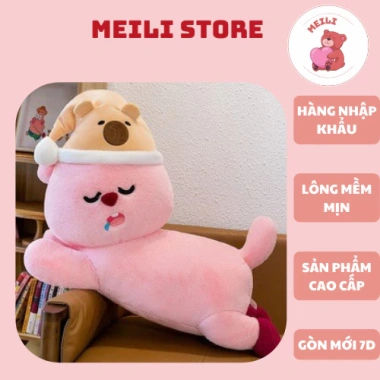 Gấu Bông Lớn Loopy Lotso Nằm Cao Cấp Vải Mịn - Quà Tặng Đáng Yêu từ MEILI STORE