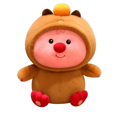 Gấu Bông Loopy Cosplay Capybara 50cm Đội Quả Quýt - Dễ Thương Giá Ưu Đãi 375k 2
