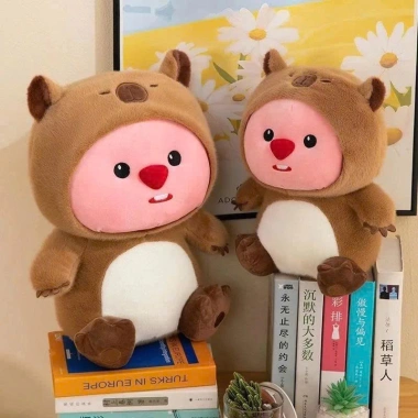 Gấu Bông Loopy Cosplay Capybara Thuý Nhôi 3D, Ôm Ngủ Ấm Áp, Giá 104.998₫ (Giảm từ 130.198₫) 6