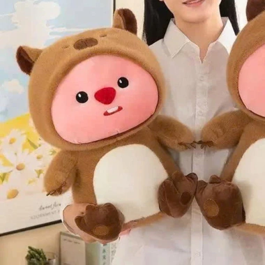 Gấu Bông Loopy Cosplay Capybara Thuý Nhôi 3D, Ôm Ngủ Ấm Áp, Giá 104.998₫ (Giảm từ 130.198₫) 10