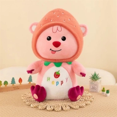 Gấu Bông Loopy Cosplay Đội Mũ Dâu Tây 35cm - Giá Ưu Đãi 185k, Dễ Thương 2 Gấu Bông Loopy Cosplay Đội Mũ Dâu Tây 35cm - Giá Ưu Đãi 185k, Dễ Thương 2