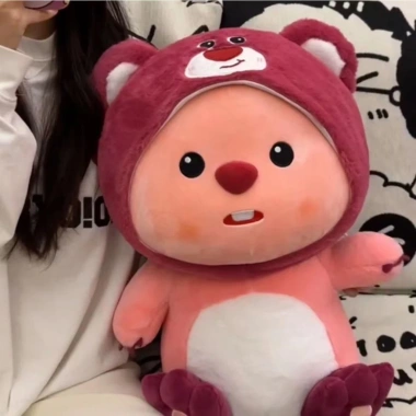 Gấu Bông Loopy Đội Mũ Dâu Lotso - Siêu Xinh Đẹp, Khuyến Mãi Giá 145.600₫