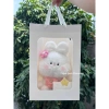 Gấu bông loopy hải ly hồng lông xù cài hoa len 20-22cm - Quà tặng nữ chỉ 30.000đ, giao nhanh HCM 2
