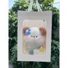 Gấu bông loopy hải ly hồng lông xù cài hoa len 20-22cm - Quà tặng nữ chỉ 30.000đ, giao nhanh HCM 4