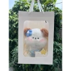 Gấu bông loopy hải ly hồng lông xù cài hoa len 20-22cm - Quà tặng nữ chỉ 30.000đ, giao nhanh HCM 10