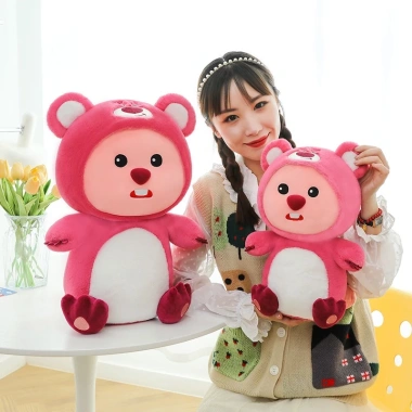Gấu Bông Loopy Lotso Hải Lý Đậu Mũ Đầu Đầy Đáng Yêu, Mềm Mại Cao Cấp 4