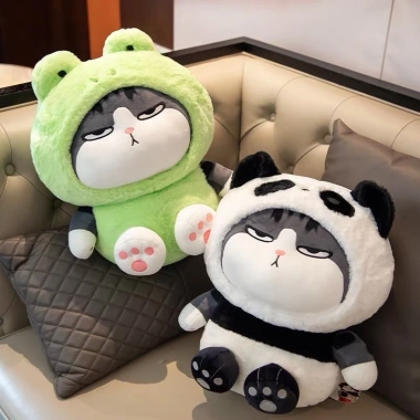Gấu bông mèo Hoàng Thượng cosplay nhắn màu - Giá ưu đãi 100.000 VND, mềm mại, chi tiết sắc nét, quà tặng lý tưởng