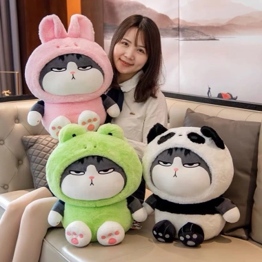Gấu bông mèo Hoàng Thượng cosplay nhắn màu - Giá ưu đãi 100.000 VND, mềm mại, chi tiết sắc nét, quà tặng lý tưởng
