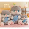 Gấu bông mèo ôm cá cute Bear.Om 45cm màu xám mềm mịn - Giá ưu đãi 199k 3