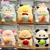 Gấu Bông Mini 25cm Hình Động Vật Ôm Củ Quả Đáng Yêu Quà Tặng Cute VT01 65k