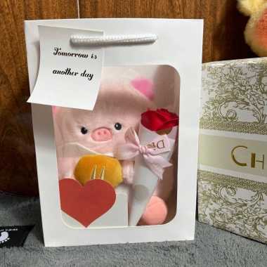 Gấu Bông Mini 25cm Hình Động Vật Ôm Củ Quả Đáng Yêu Quà Tặng Cute VT01 65k