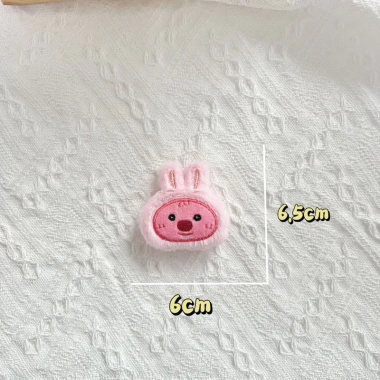 Gấu bông mini 6-7cm lông trắng Loopy - Phụ kiện xinh xắn, giá chỉ 9.900 VND