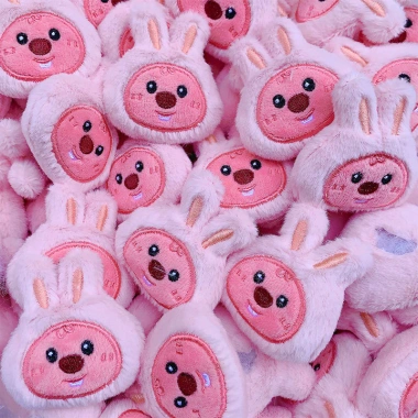 Gấu bông mini 6-7cm lông trắng Loopy - Phụ kiện xinh xắn, giá chỉ 9.900 VND