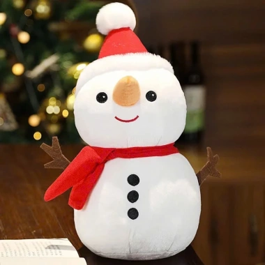 Gấu bông người tuyết hottrend Noel - Mũ kẻ hàng loại 1, bông cao cấp, giảm giá 98.000₫ 6