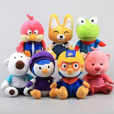 Gấu bông Pororo & bạn bè (eddy, poby, loopy, crong, petty) 30-32cm - Giá chỉ 89.000đ, giảm từ 113.920đ