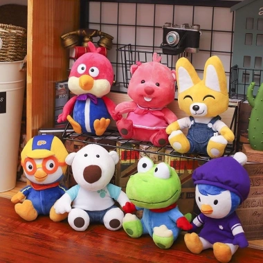 Gấu bông Pororo & bạn bè (eddy, poby, loopy, crong, petty) 30-32cm - Giá chỉ 89.000đ, giảm từ 113.920đ