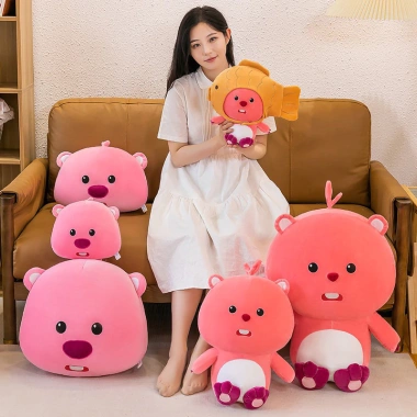 Gấu bông Pororo Loopy hồng cao cấp - Đồ chơi mềm mại, siêu đáng yêu, giảm còn 99k